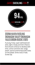 Load image into Gallery viewer, 2025 Storm Haven Vineyard Block 3 'Blue Label' Riesling