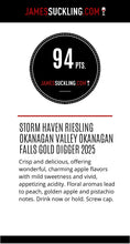 Load image into Gallery viewer, 2025 Storm Haven Vineyard Gold Digger Block 'Blue Label' Riesling